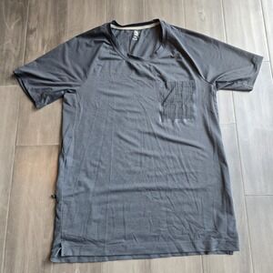 Athletic Works Men's Shirt Size S  (34-36) GRAY Quick Dry Athletic Workout